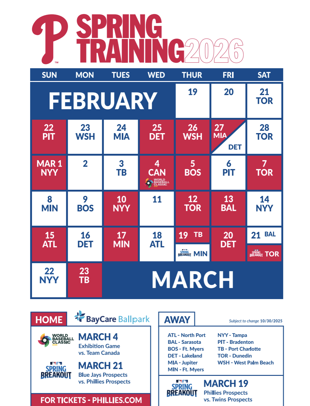 Phillies 2026 Spring Training Schedule Features Matchup Vs Team Canada Screenshot 2025 11 05 At 2.18.10 PM 1lanN6T 